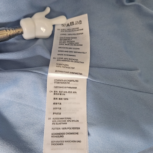 Reiss April Sapphire Fit and Flare Dress Size 6 - Picture 9 of 9